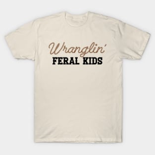 Wrangling Feral Kids Shirt, Feral Kids Shirt, Raccoon Shirt, Funny Meme T-Shirt